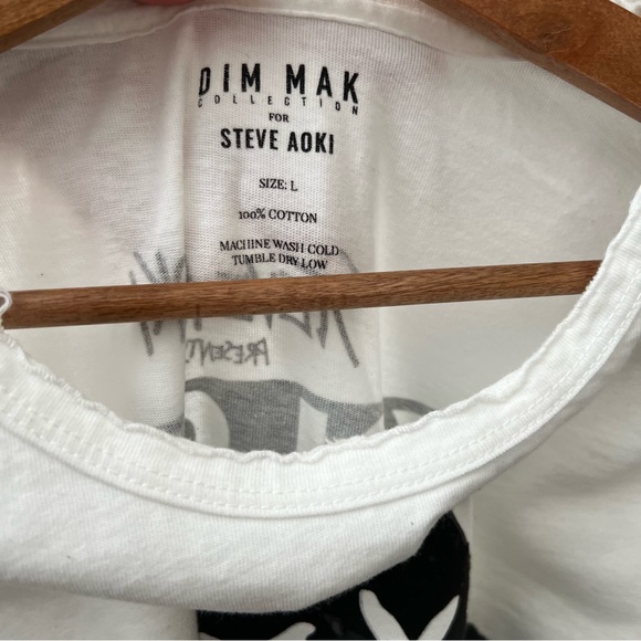 DIM MAK Steve Aoki Collection Kolony Monster White T-Shirt Size Large - Picture 4 of 5